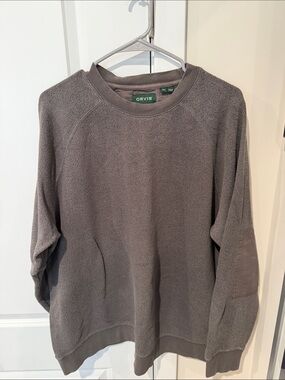 Orvis Men's Charcoal Gray Crewneck Pullover